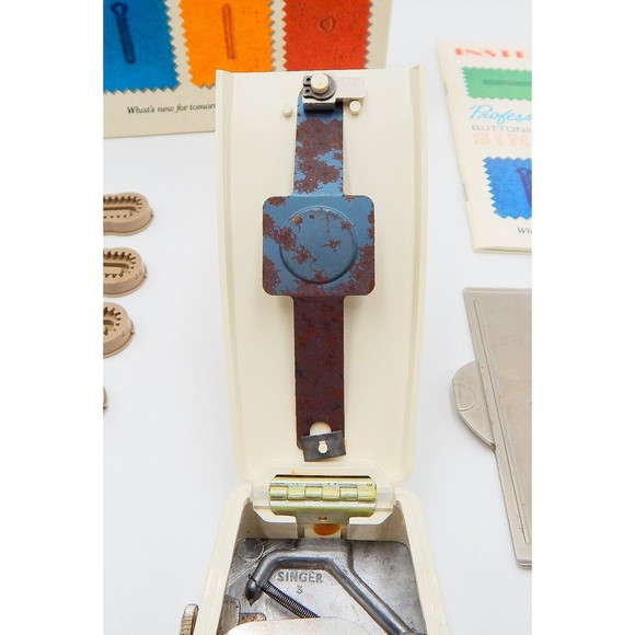 Singer Professional Buttonholer 102991 Original Box Slant Needle Zig Zag - Picture 8 of 12